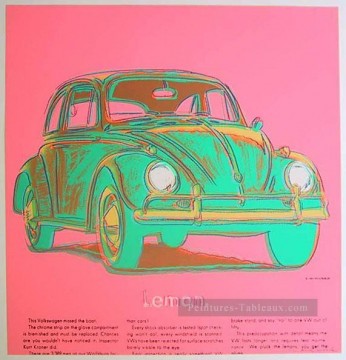 Volkswagen rosa Andy Warhol Pinturas al óleo